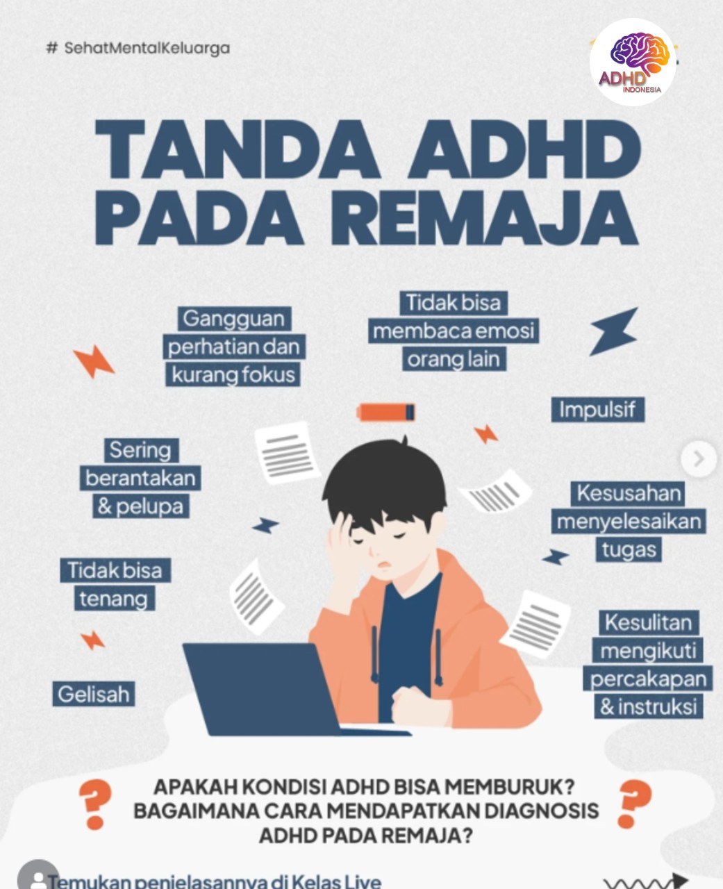 Screening ADHD Non-Diagnostik: Edukasi Awal bagi Orang Tua di Kota Sorong